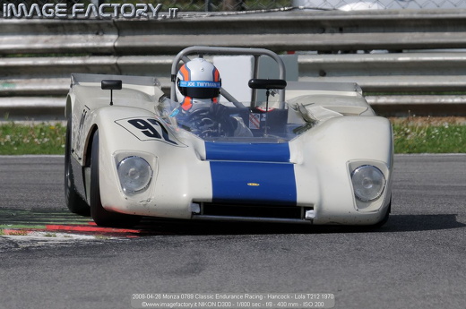 2008-04-26 Monza 0789 Classic Endurance Racing - Hancock - Lola T212 1970